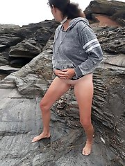 Naughty mademoiselle having massive boobs