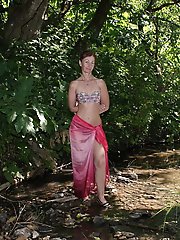 In riverbed little river Sherbikha