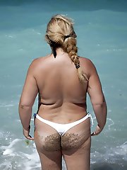 Racy old women take off provocative bra