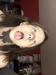 Sensuous older damsel having soaked slit